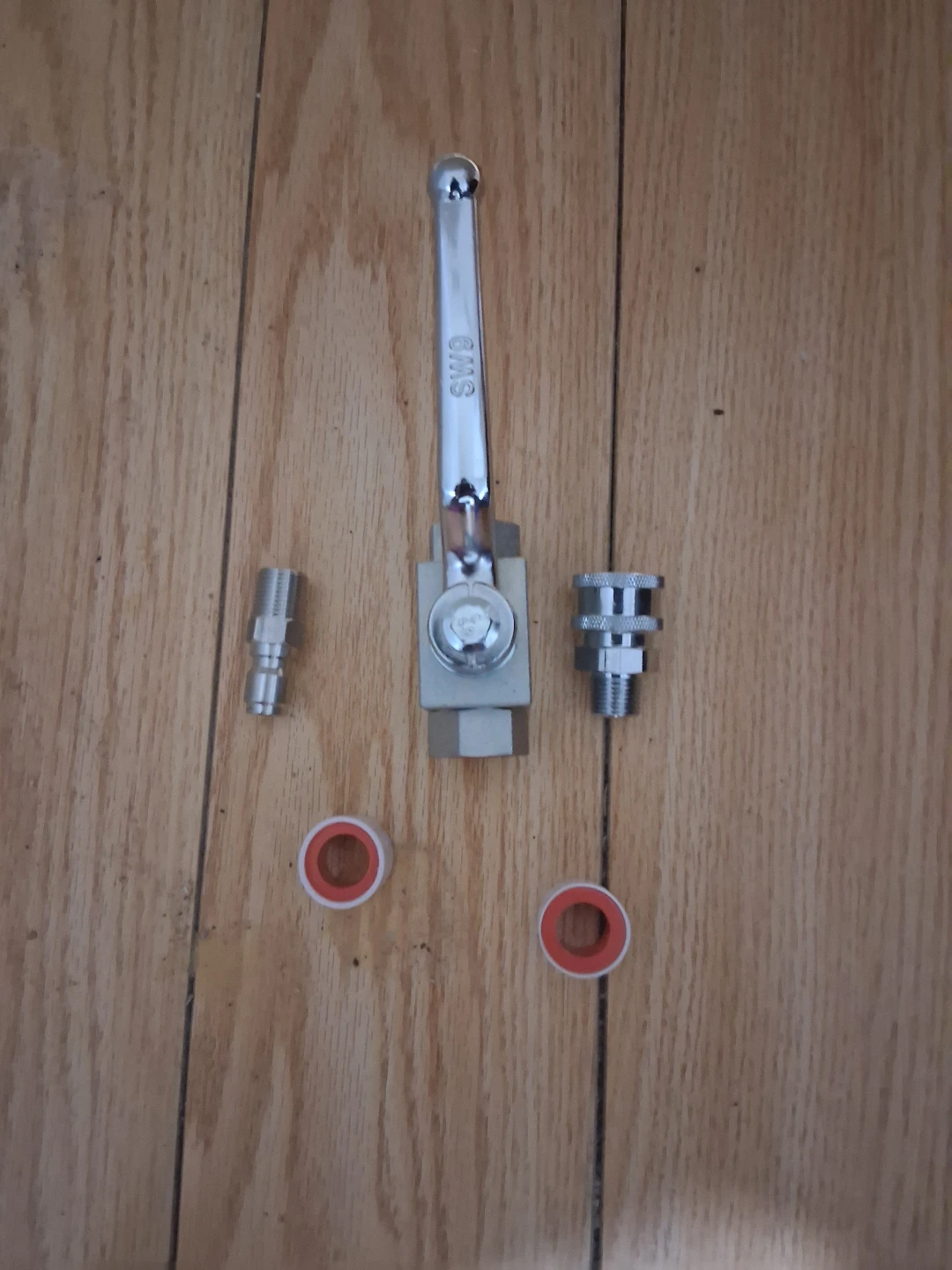 Ball Valve with Quick Connectors and Teflon Tape - photo 3
