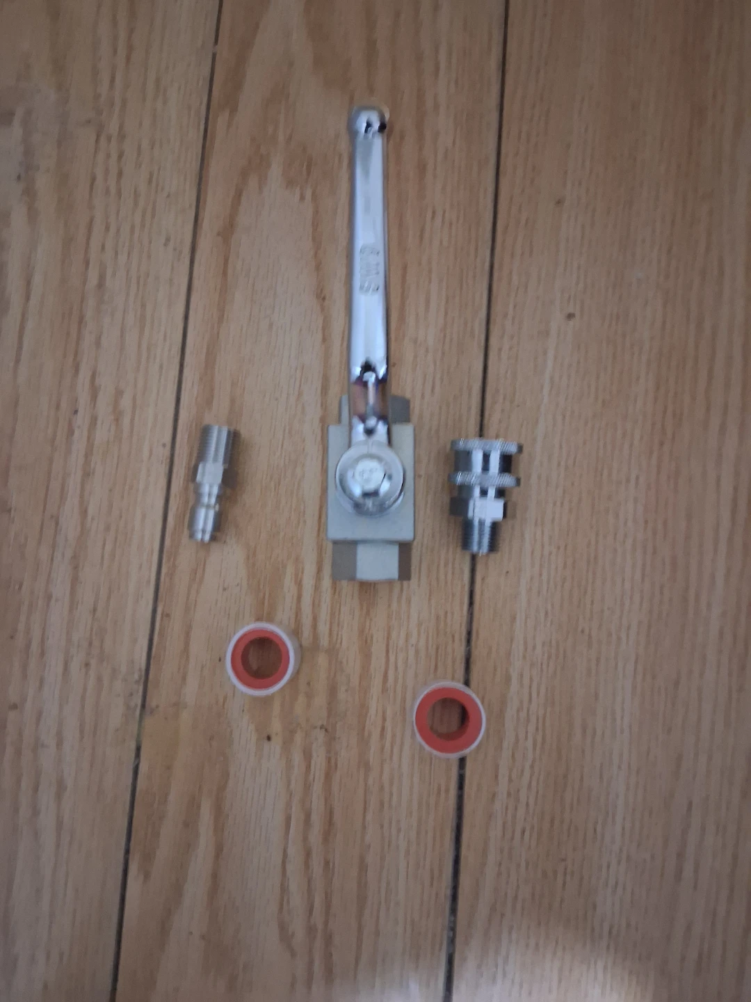 Ball Valve with Quick Connectors and Teflon Tape - photo 4