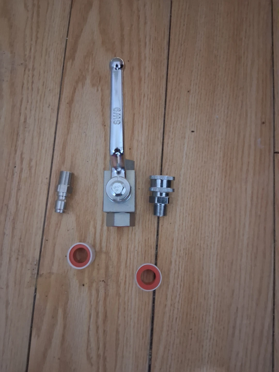 Ball Valve with Quick Connectors and Teflon Tape - photo 5