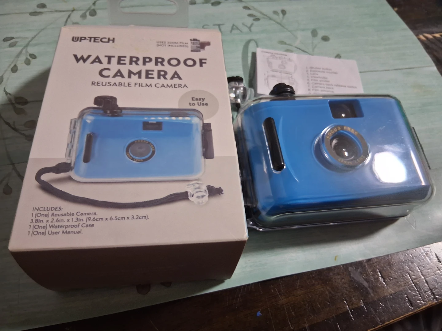 UP-TECH Waterproof Reusable Film Camera - Blue
