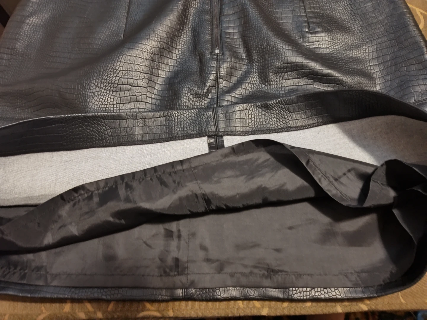 Faux leather Skirt SZ 20 - photo 4