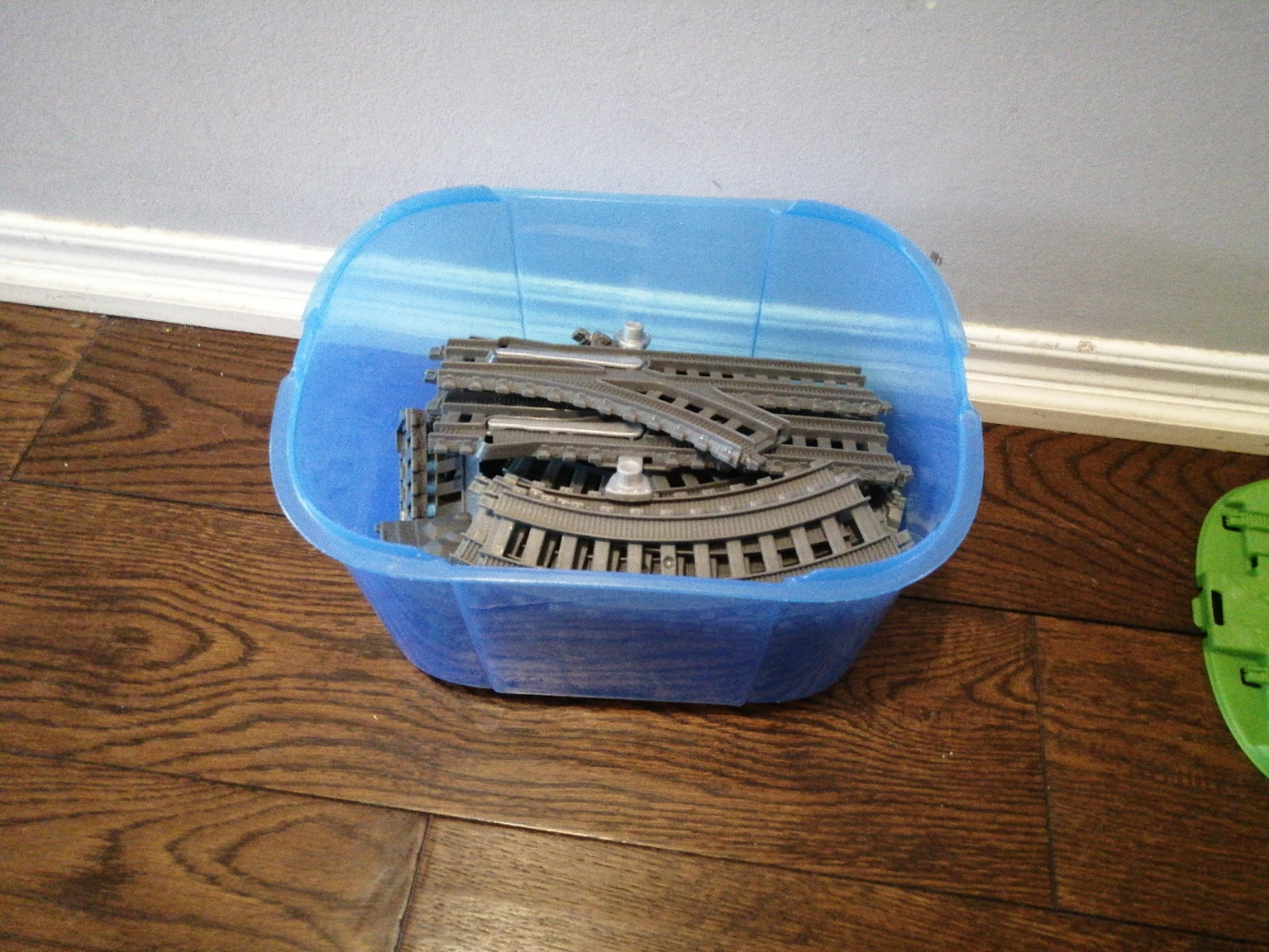 Train Track Storage Box and Tracks
