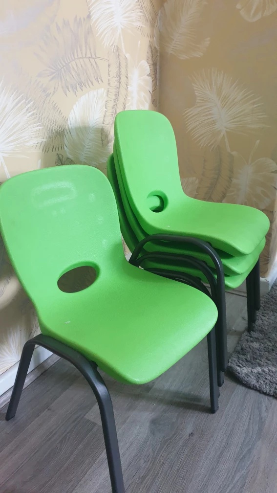 Stacking Chairs - Bright Green - photo 2