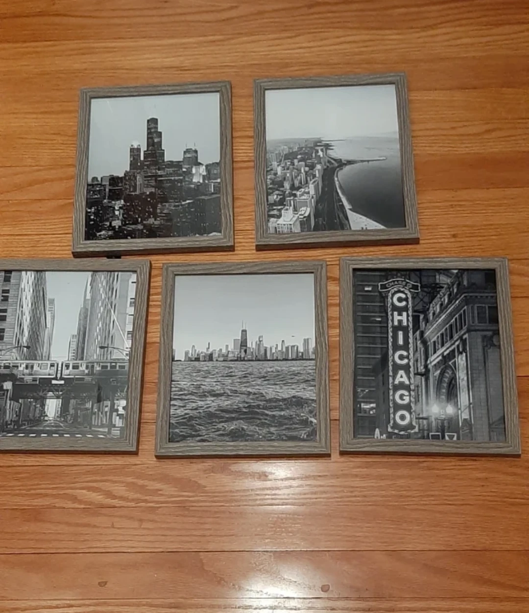 5 Framed Chicago City Photos