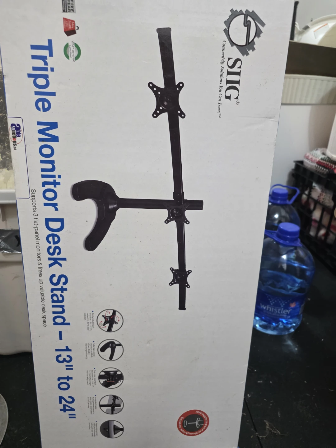 SIIG Triple Monitor Desk Stand
