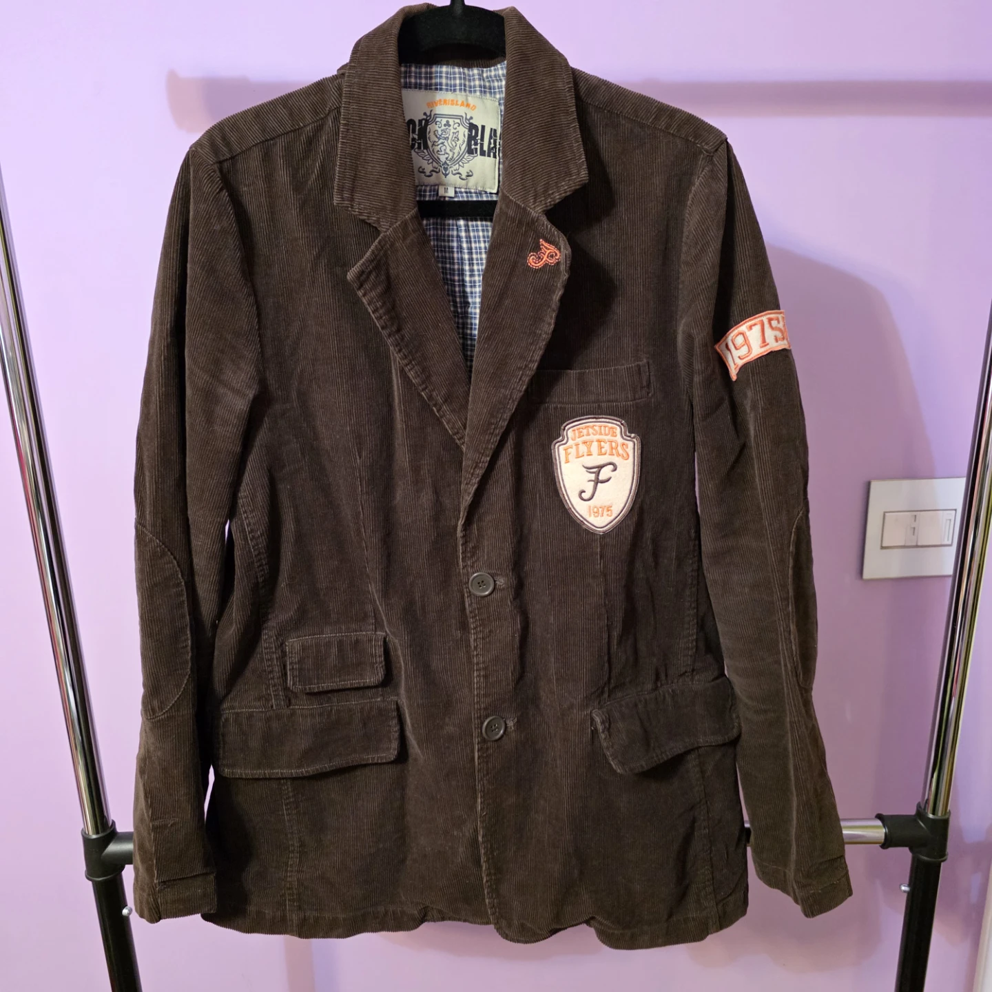 Vintage Riverisland Blazer with patches - Brown, Size M - photo 2