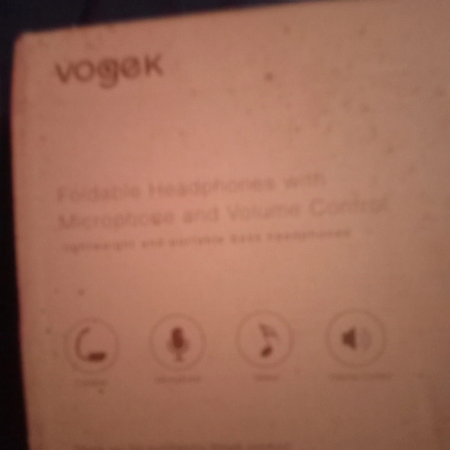 Vogek Foldable Headphones with Microphone and Volume Control - photo 4