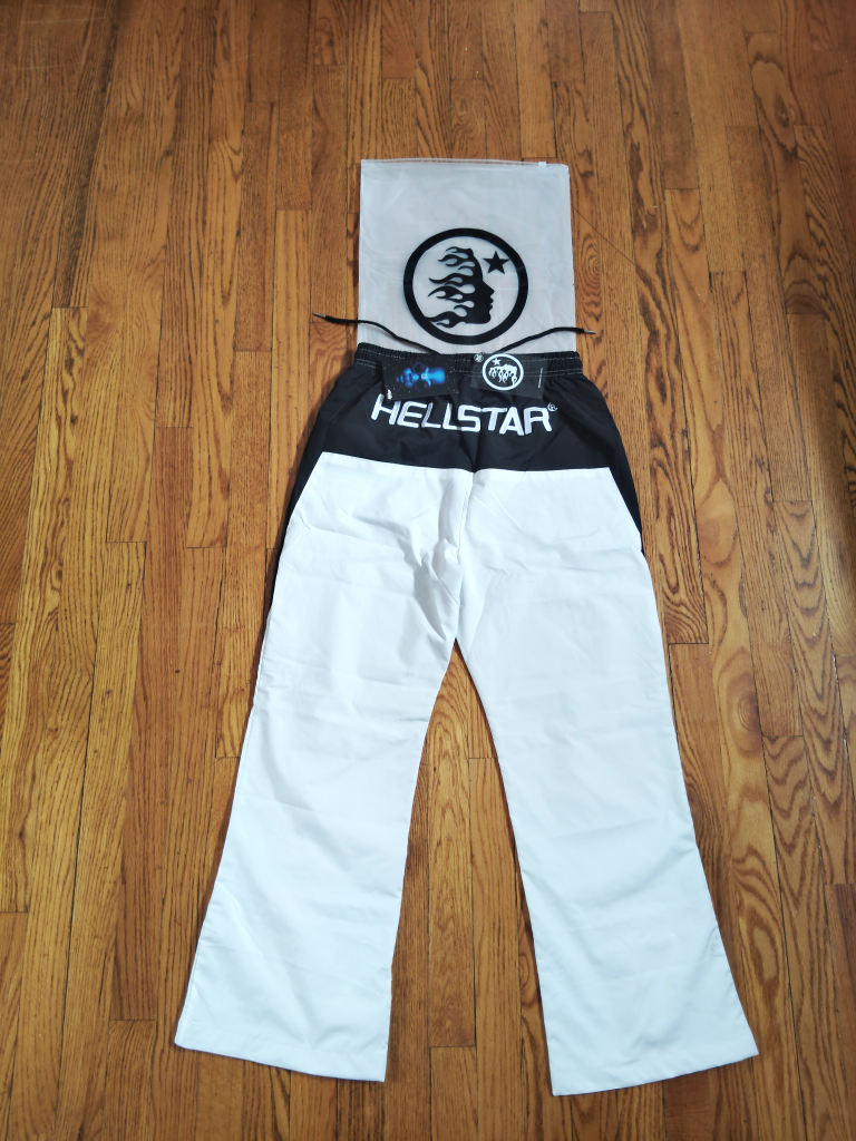 Hellstar White and Black Track Pants