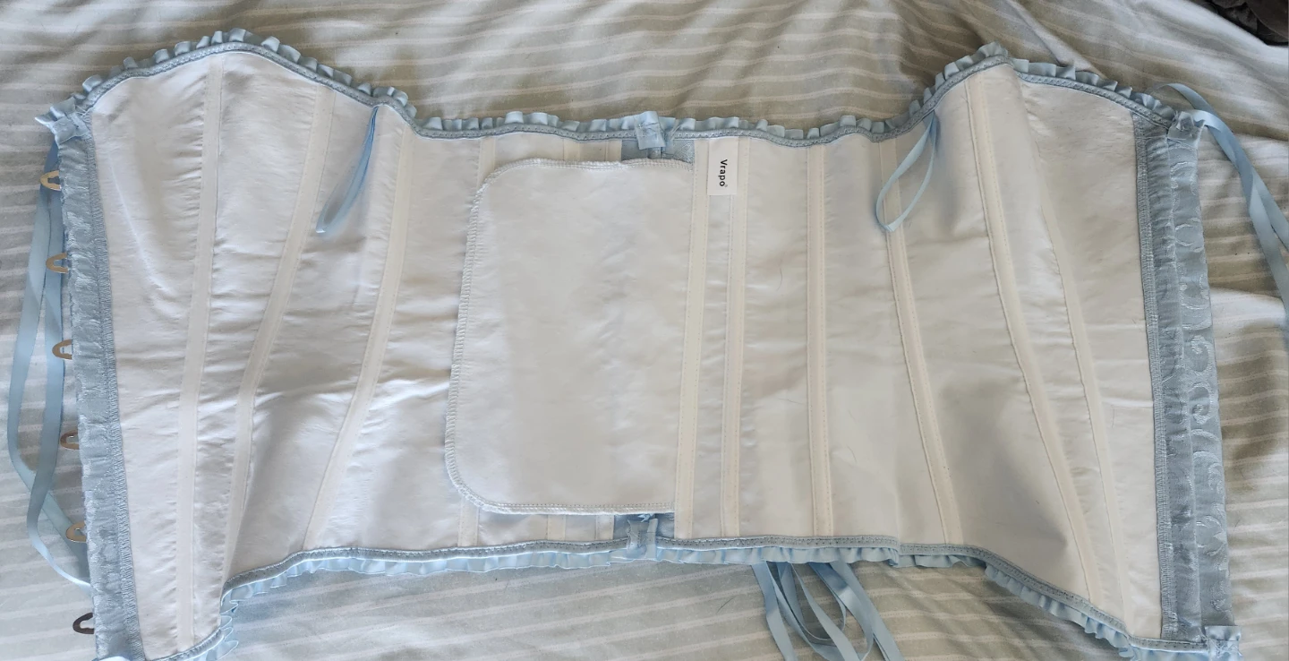 Light Blue Brocade Corset - photo 5