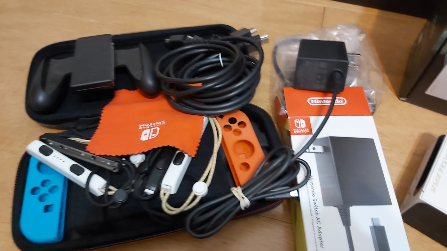 Zelda/Smash Bros OLED Nintendo Switch Bundle with Micro SD - photo 3