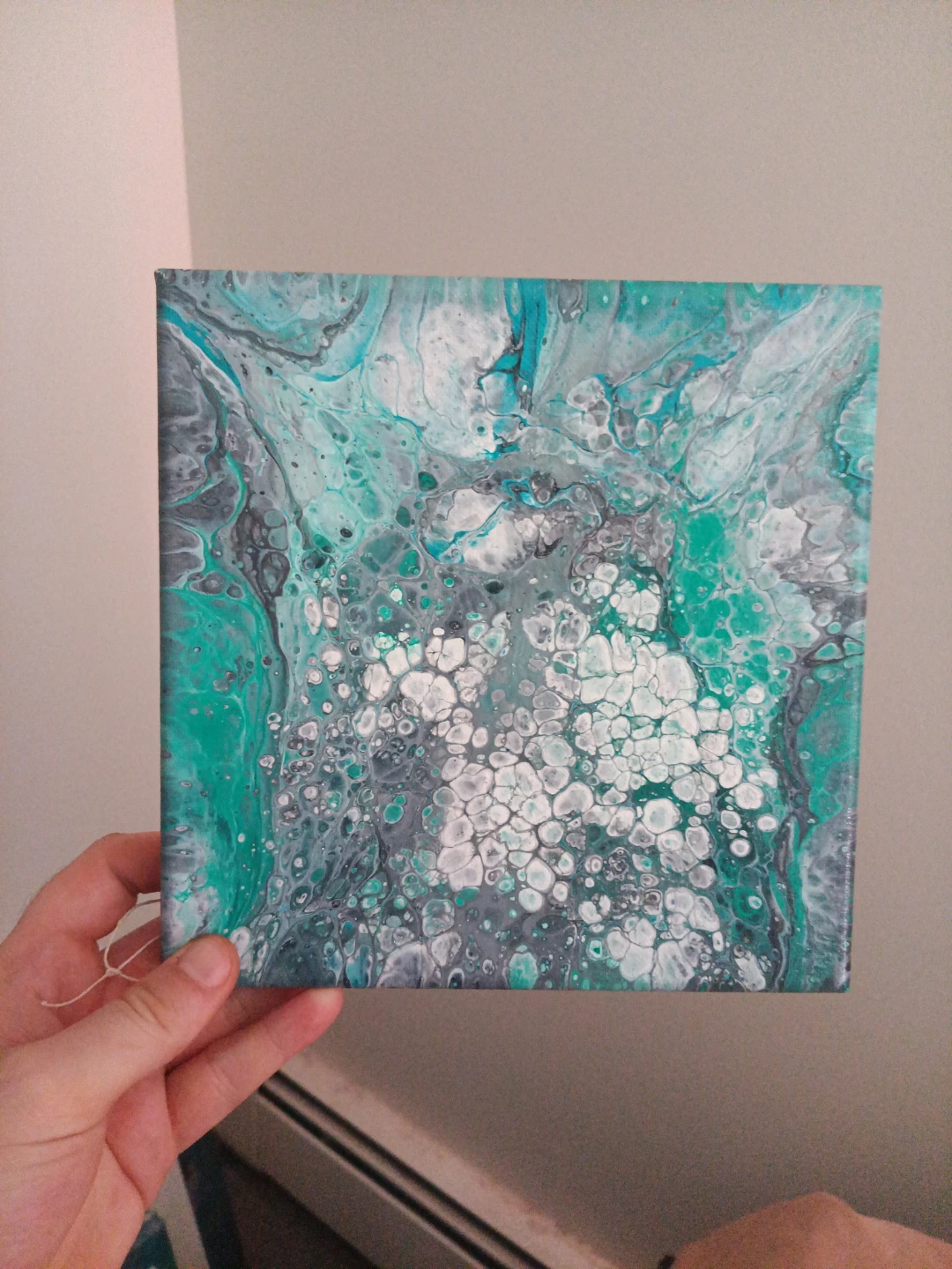 Abstract Pour Painting