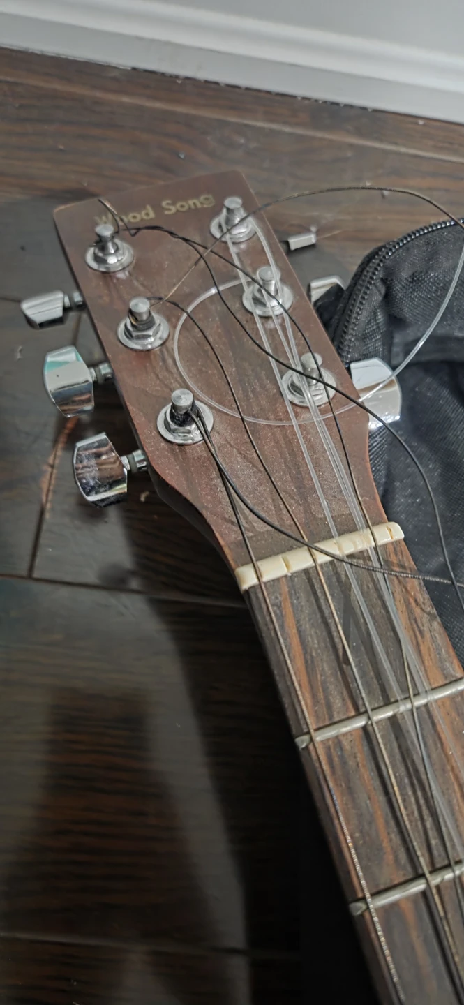 Wood Song WM-100 Acoustic Guitar with Capo - photo 4