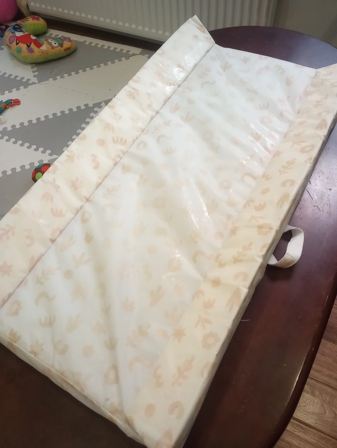Simmons Changing Pad with pink forest pattern