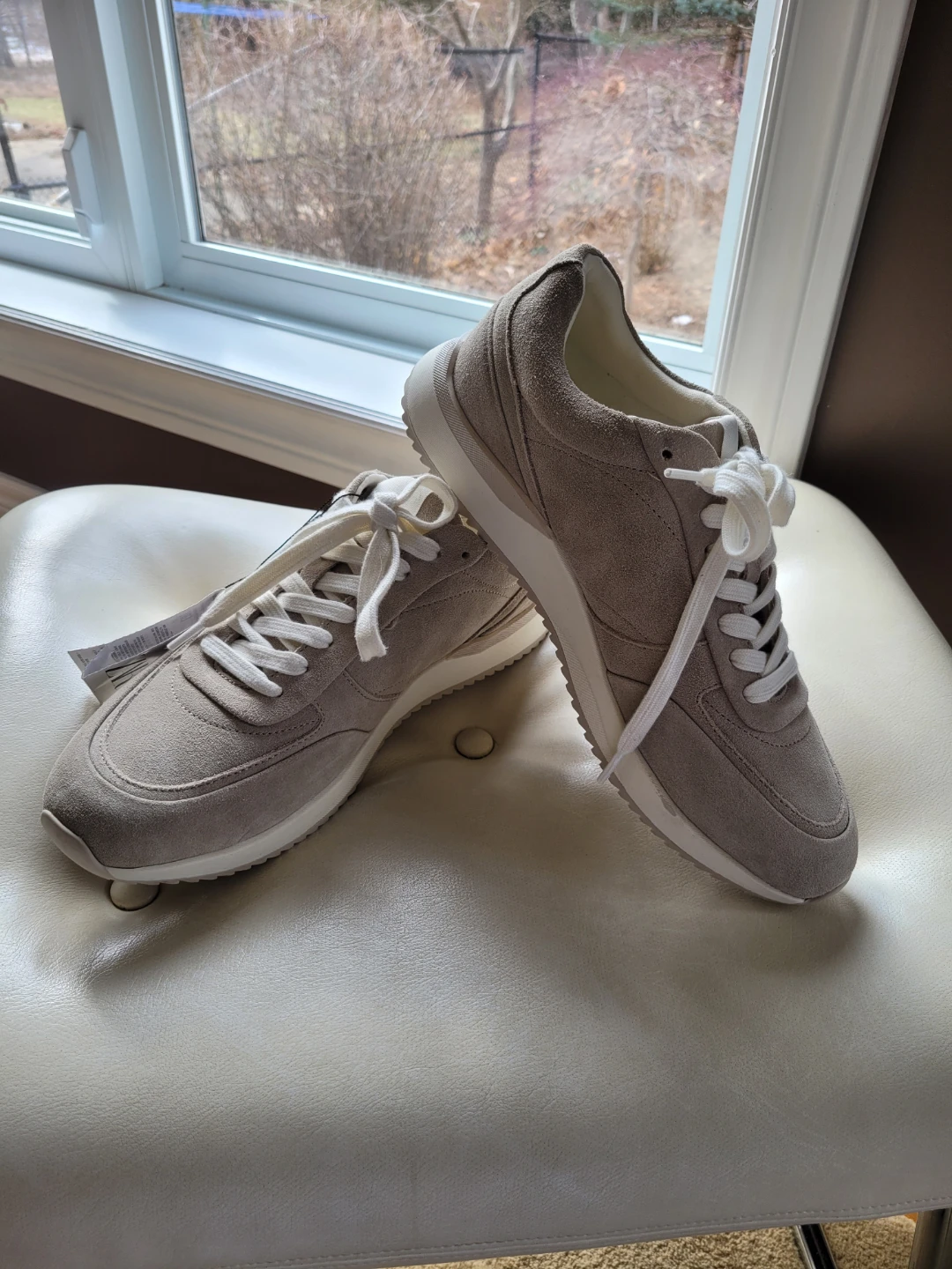 New w Tags ZARA Men's Suede Sneakers - Size 43