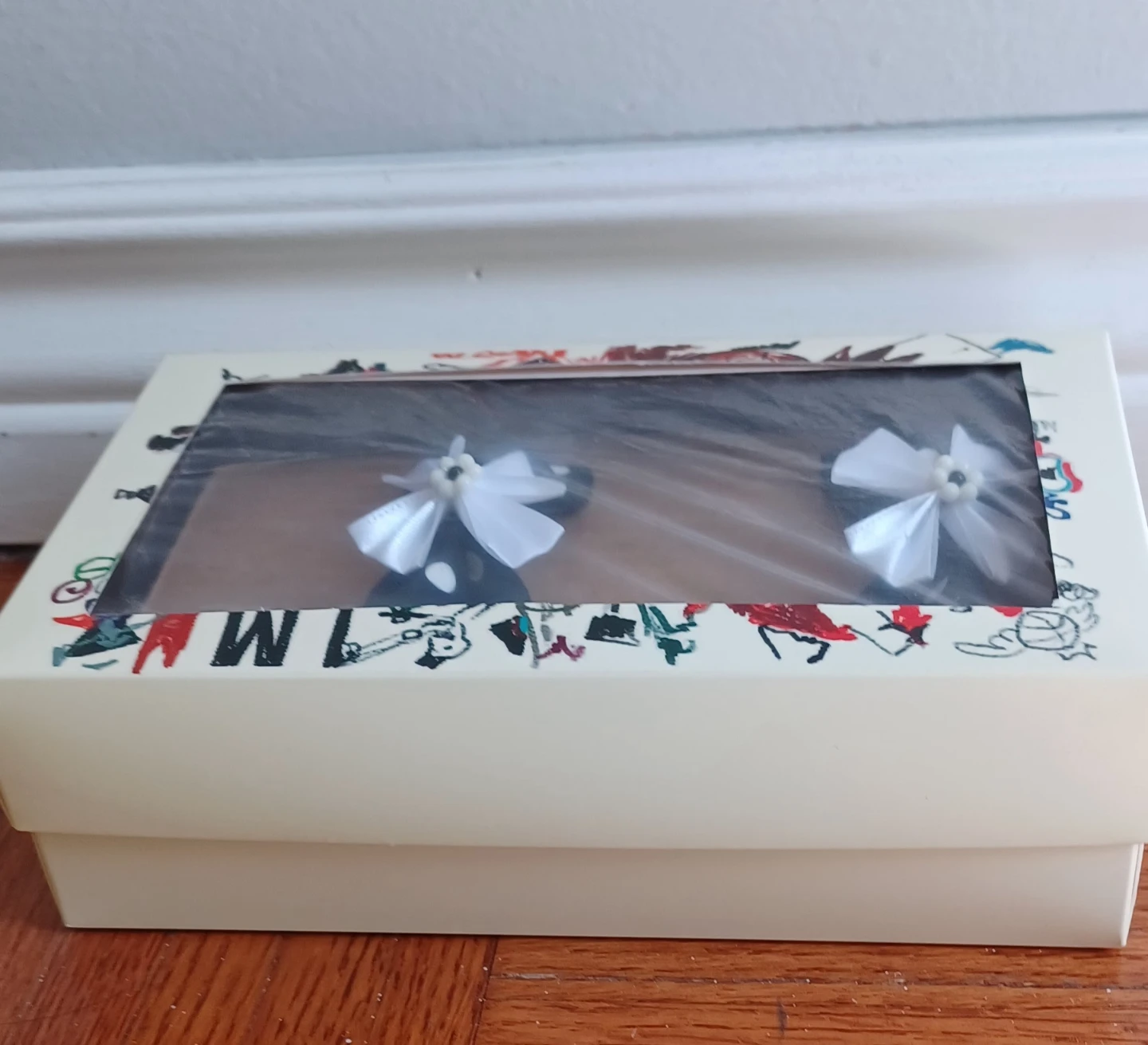 Set of 2 Black and White Polka Dot Hair Bows - photo 3