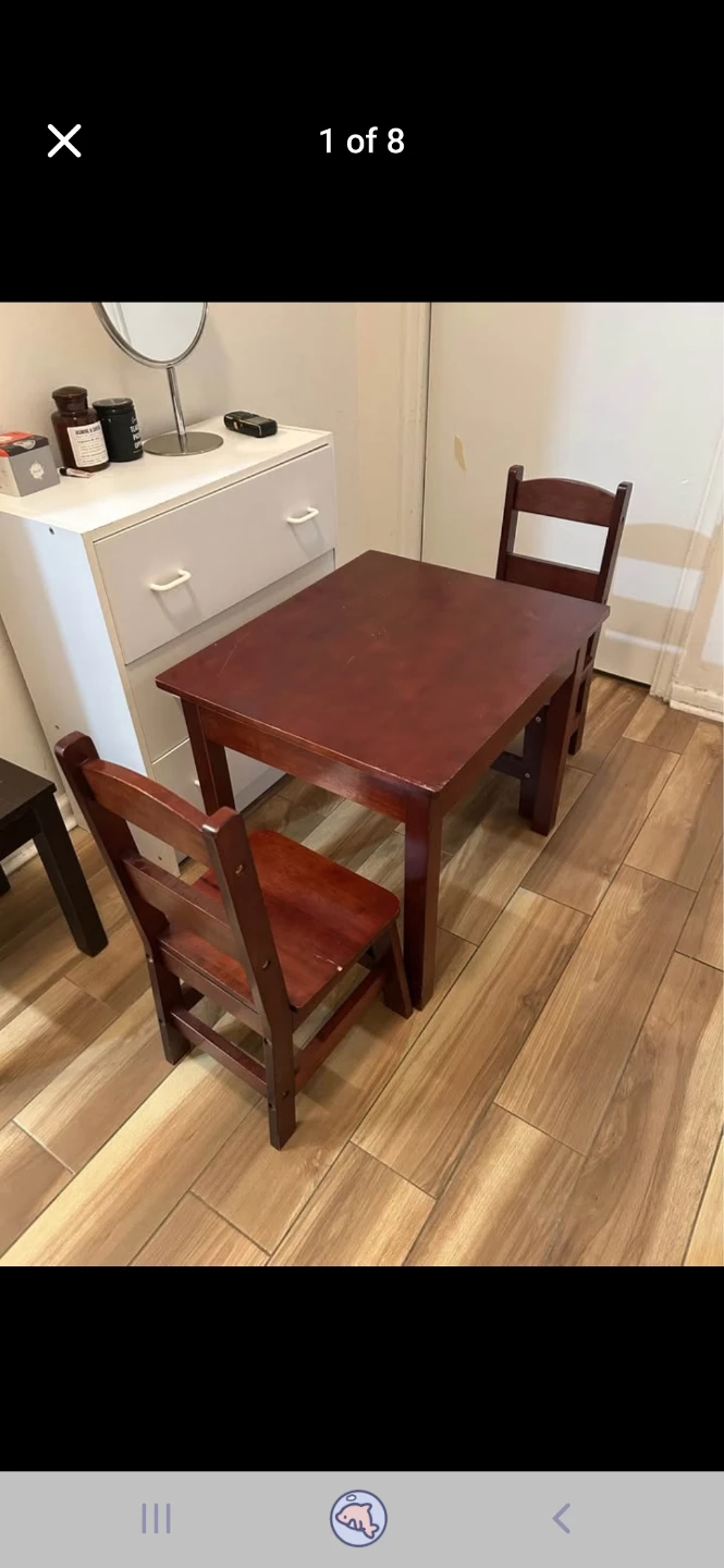 Wooden Kids Table and Chairs Set - photo 3
