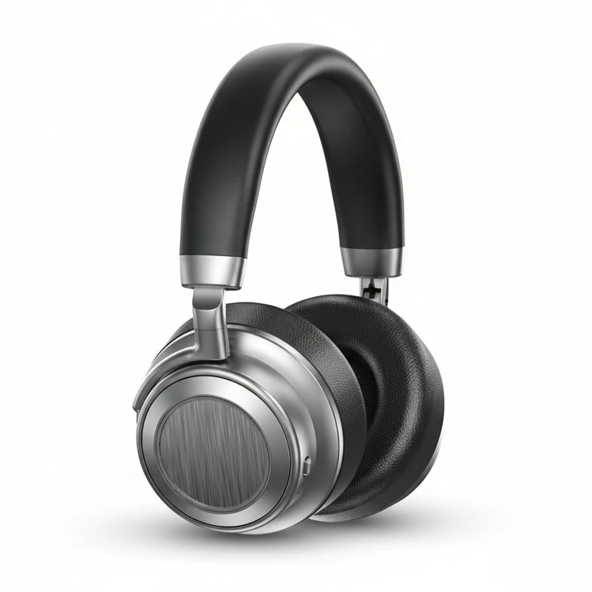 ANC Noise Cancelling Metal Wireless Headphones Black/Khaki - photo 2