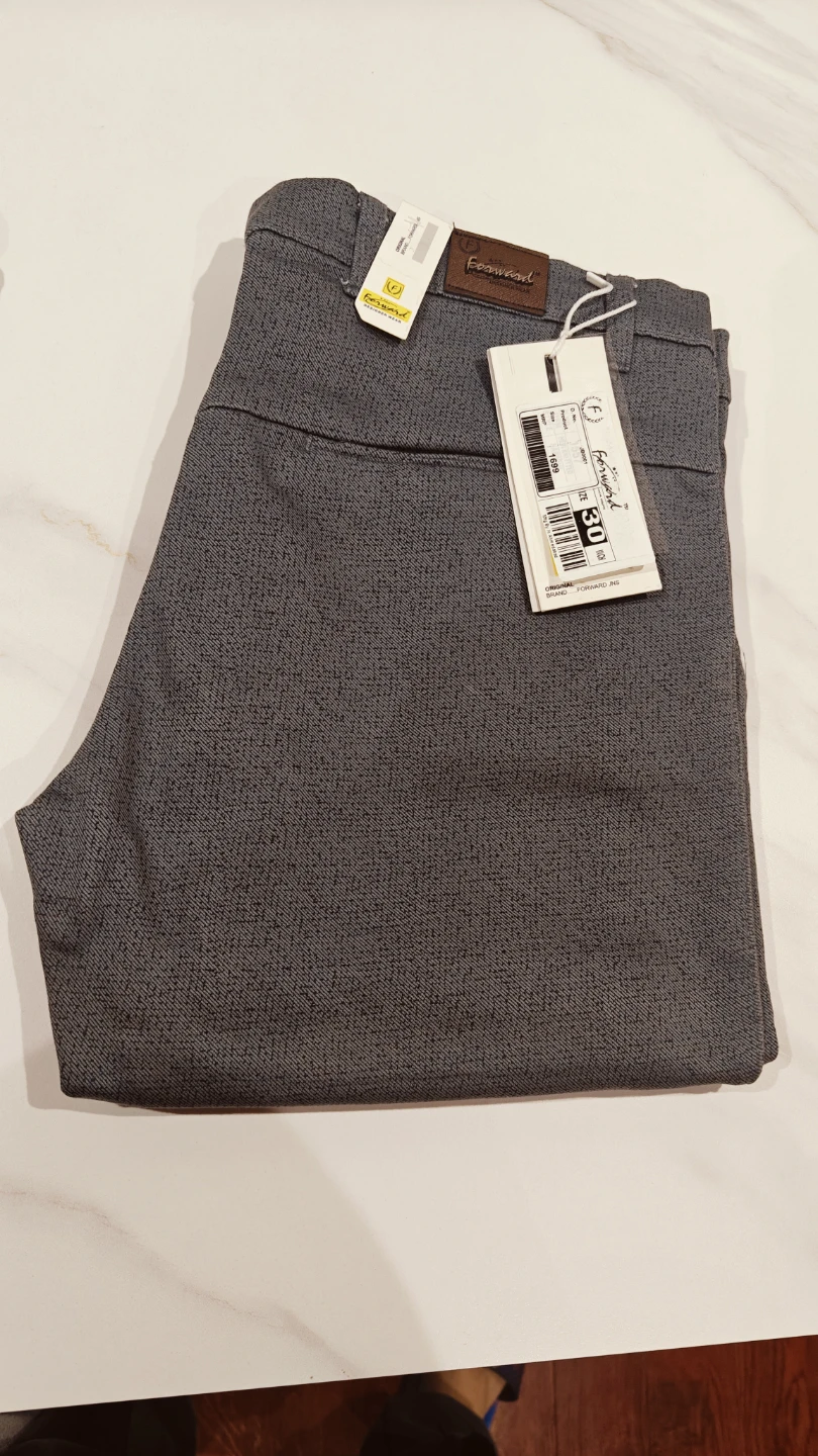 Forward Designer Wear Grey Patterned Pants Size 30