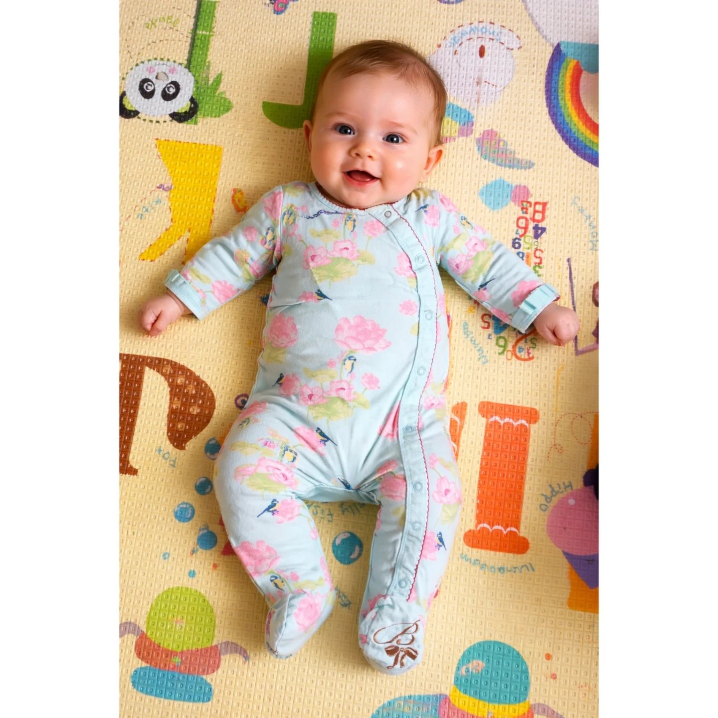 Baby Girl's Floral Footed Pajamas