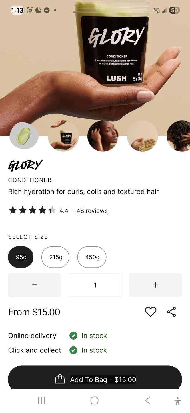 LUSH Glory Conditioner 95g