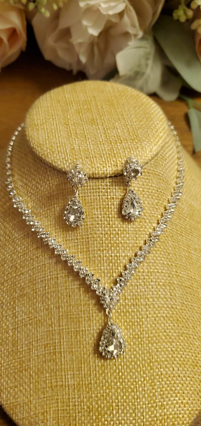 New Bridal / Prom  Necklace and Earring Set - photo 2