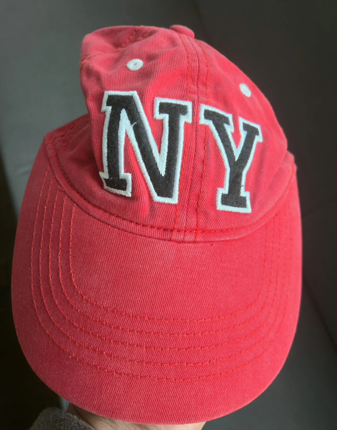 Red 'NY New York' Baseball Cap - photo 3