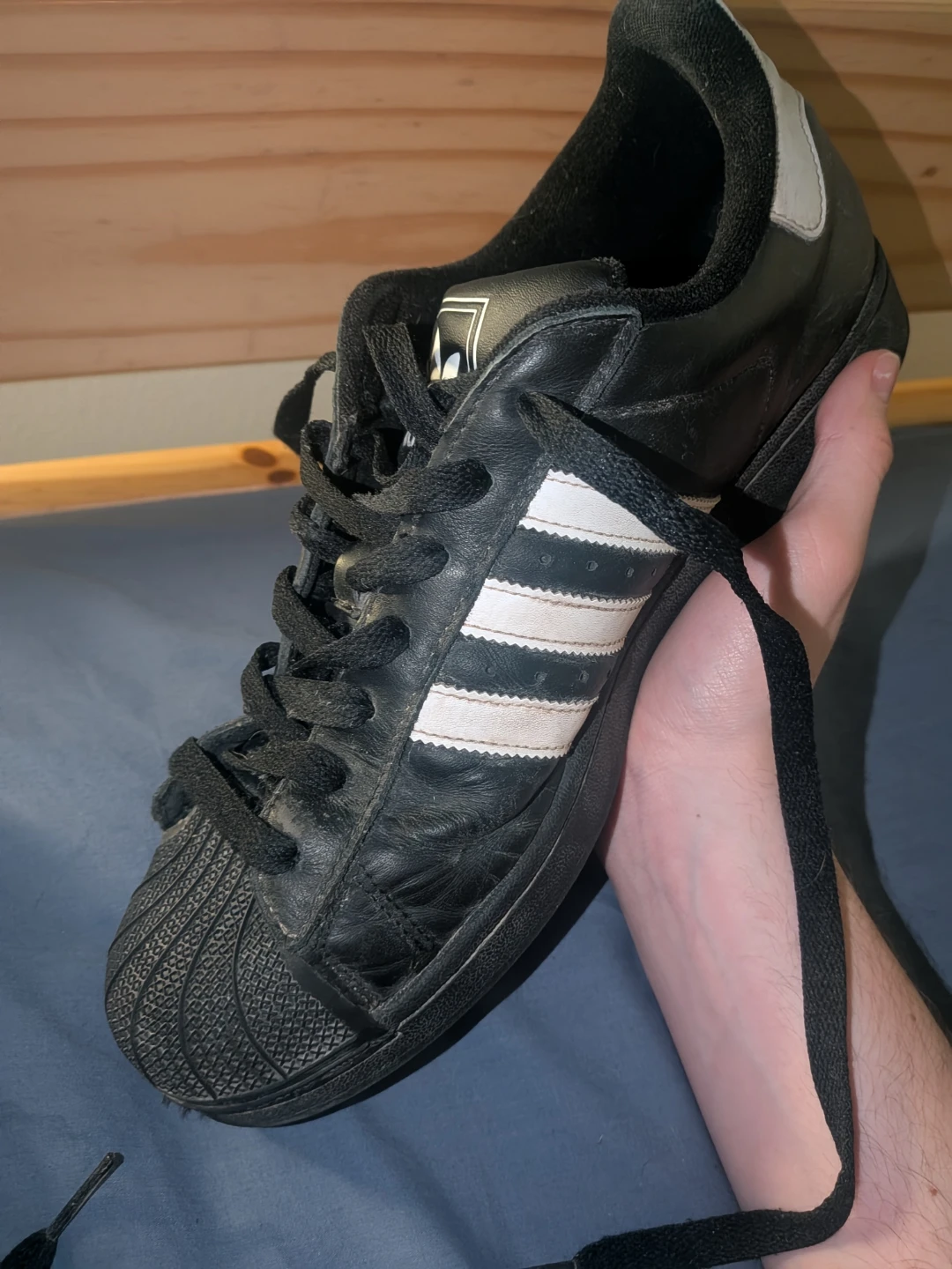 Adidas Superstar Black White Shoes US 12