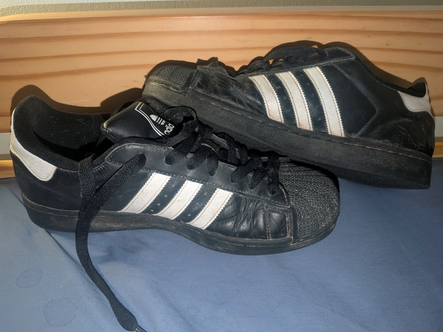 Adidas Superstar Black White Shoes US 12 - photo 2