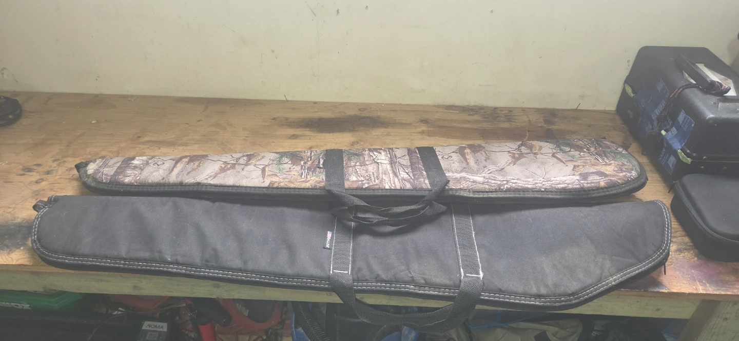 Camo and Black Padded Rifle Gun Bag
