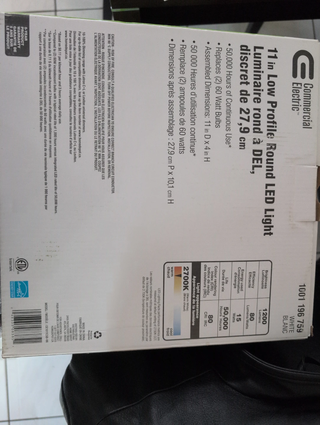 Electric 11in Low Profile Round LED Light - photo 2