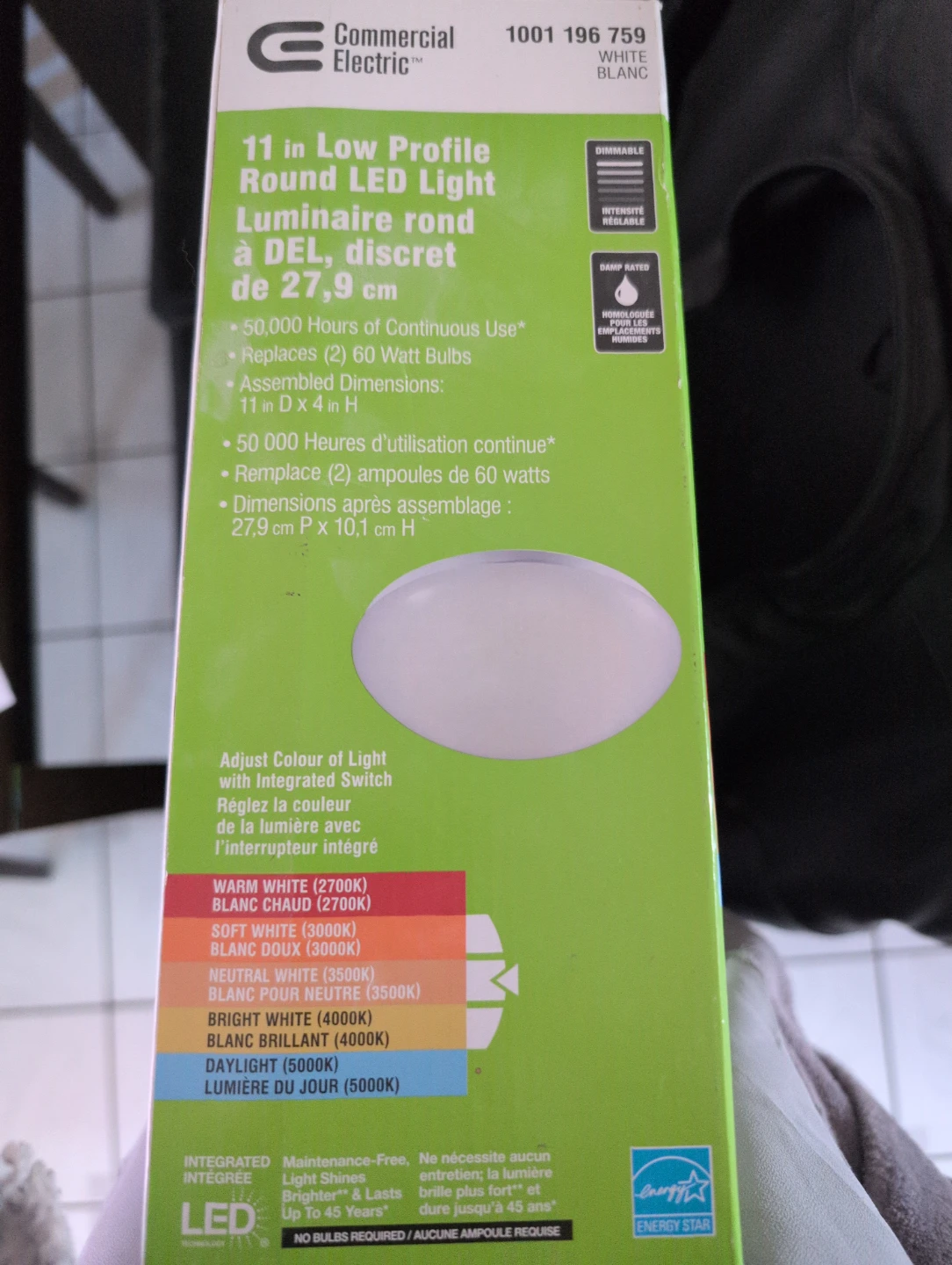 Electric 11in Low Profile Round LED Light - photo 3