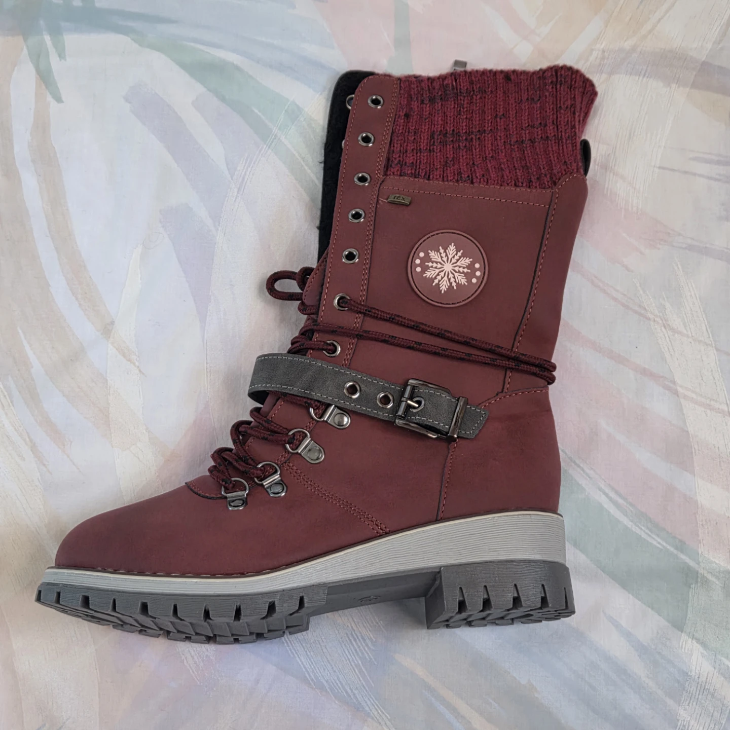 🆕Burgundy Red Winter High Boots