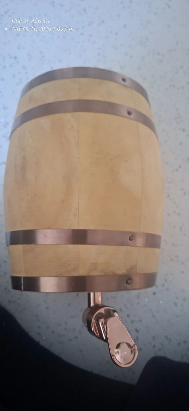 Collective Heritage Wooden Beverage Dispenser with Copper Tap - photo 3