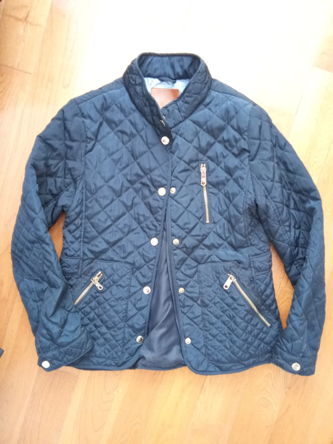 ZARA GIRLS Quilted Navy Blue Jacket Size 11/12 - photo 2