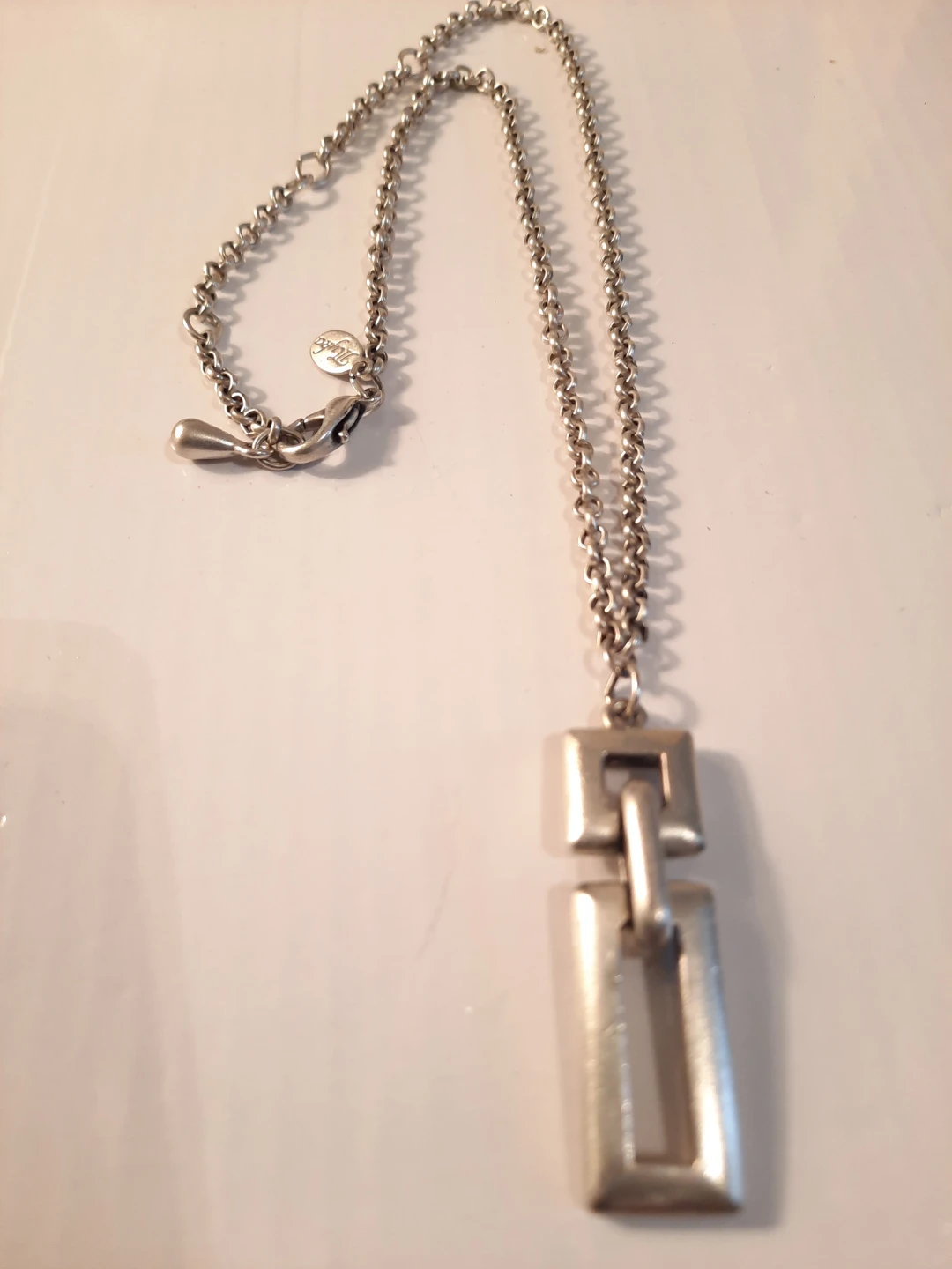 Heavy sterling silver filled Tika brand Pendant Necklace