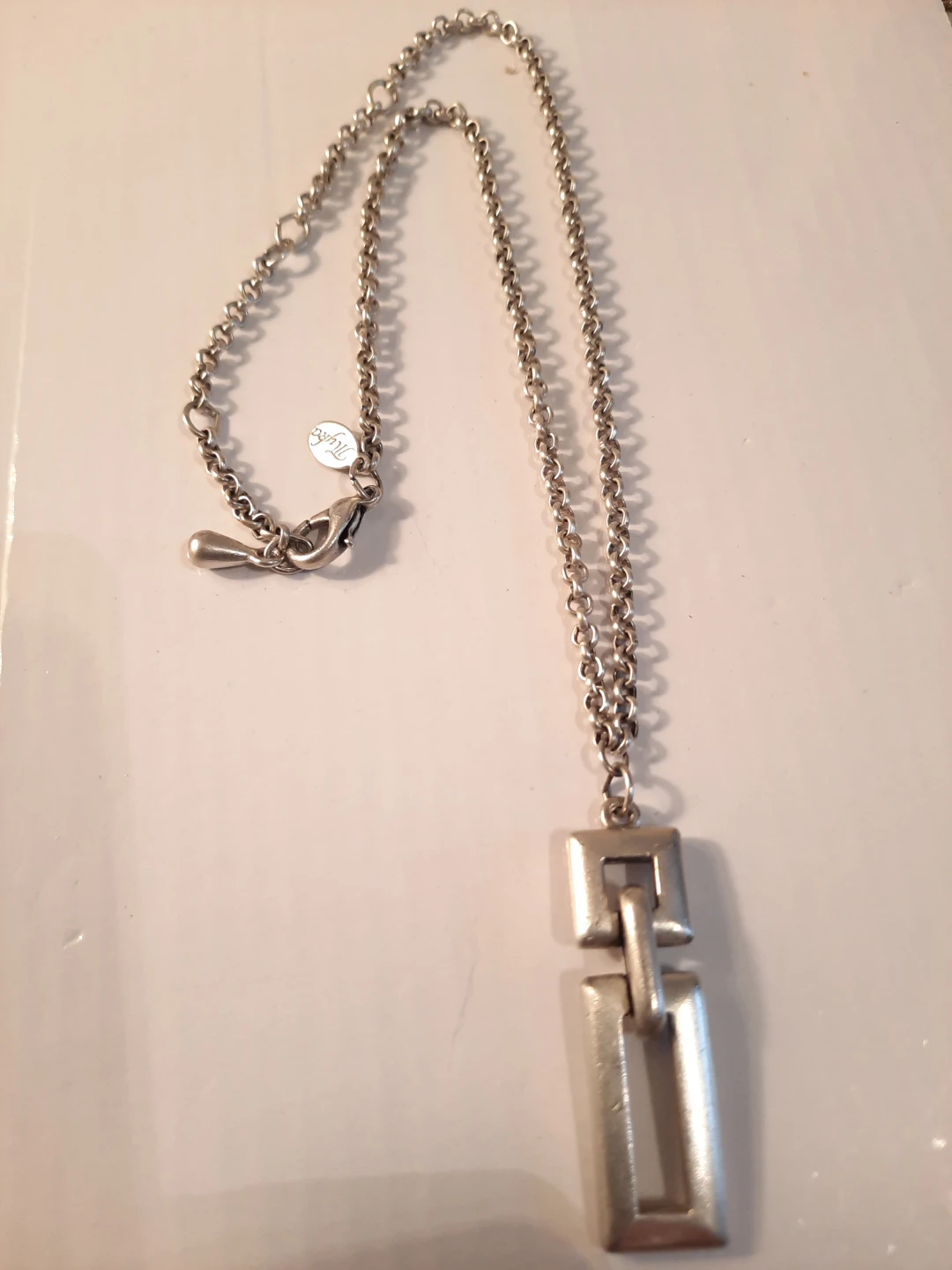 Heavy sterling silver filled Tika brand Pendant Necklace - photo 2