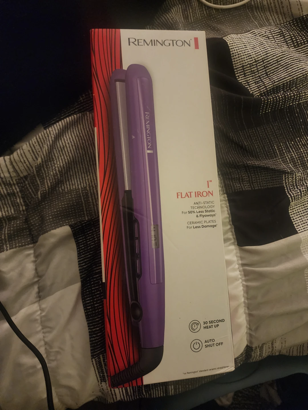 Remington 1" Flat Iron Hair Straightener - Purple