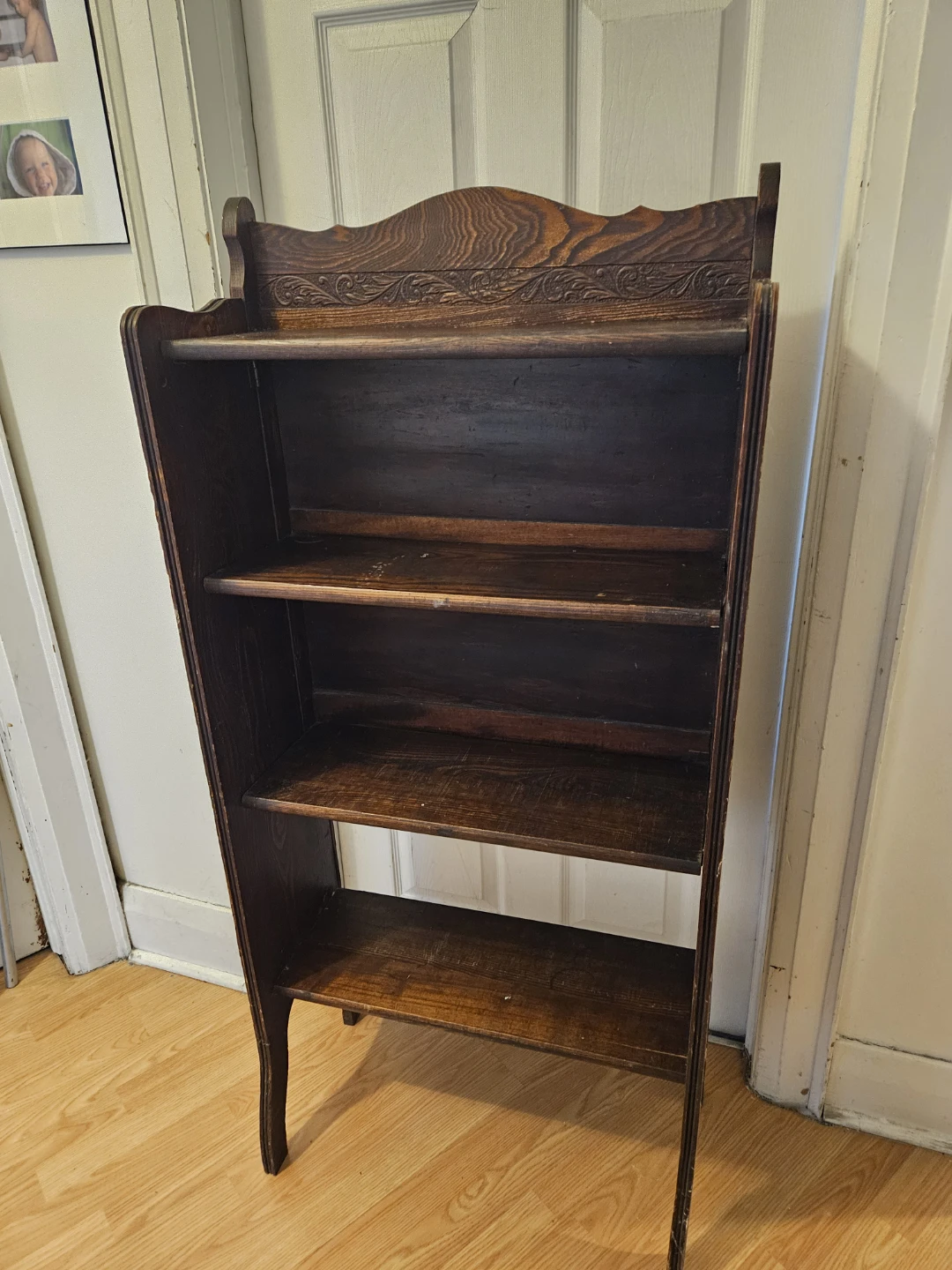 Antique Wooden Bookshelf