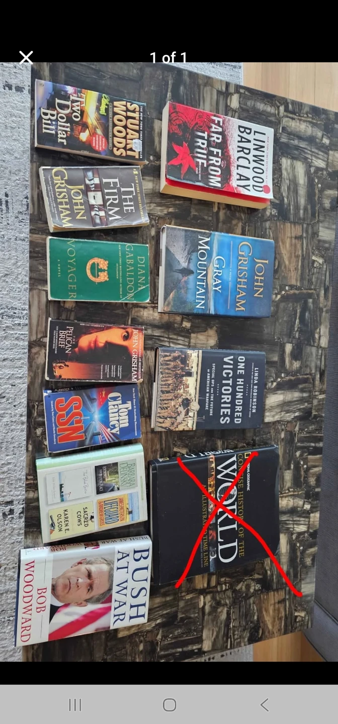 Collection of John Grisham, Stuart Woods, and other novels