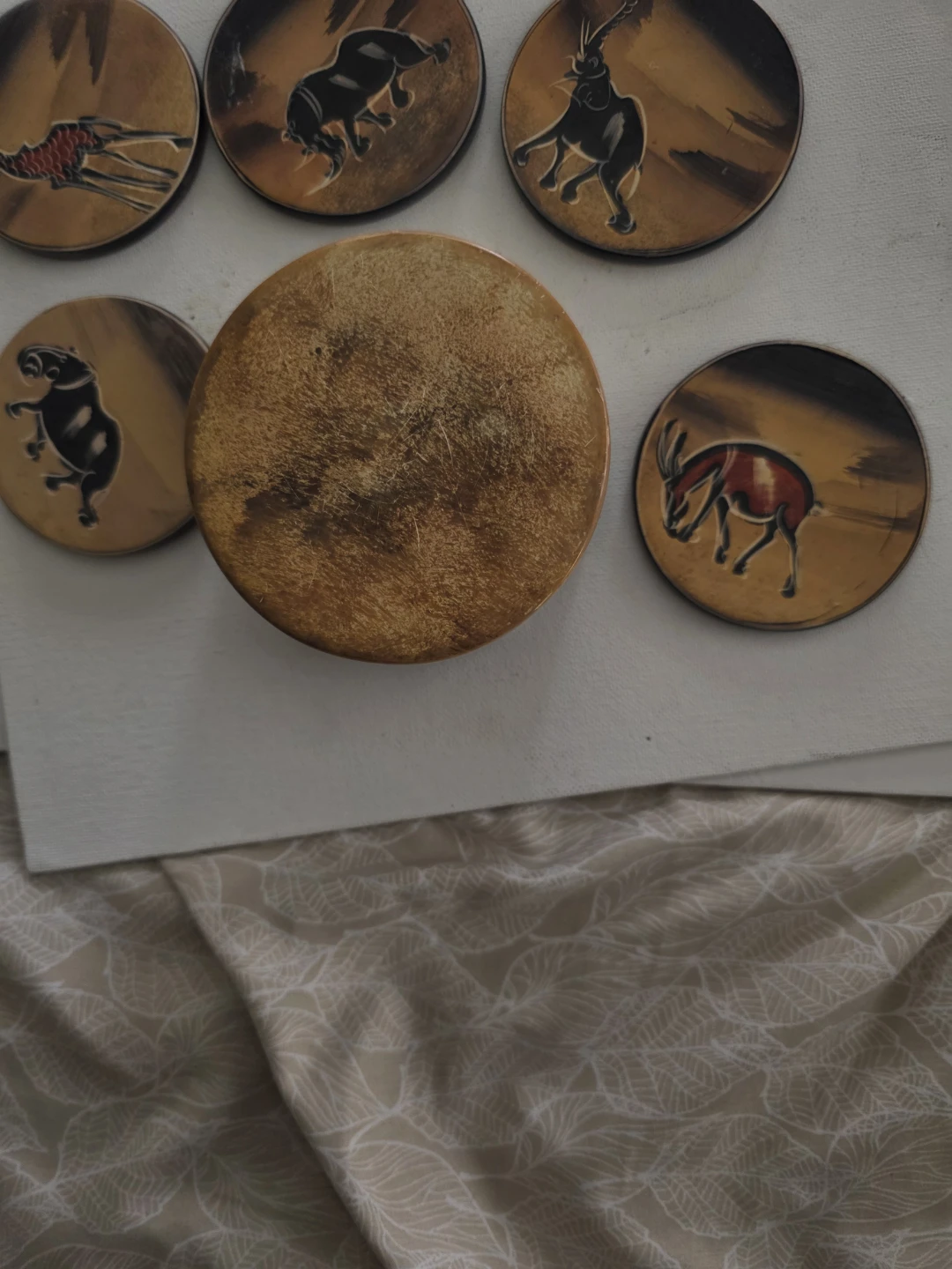 Set of 6 African Animal Coasters - photo 4