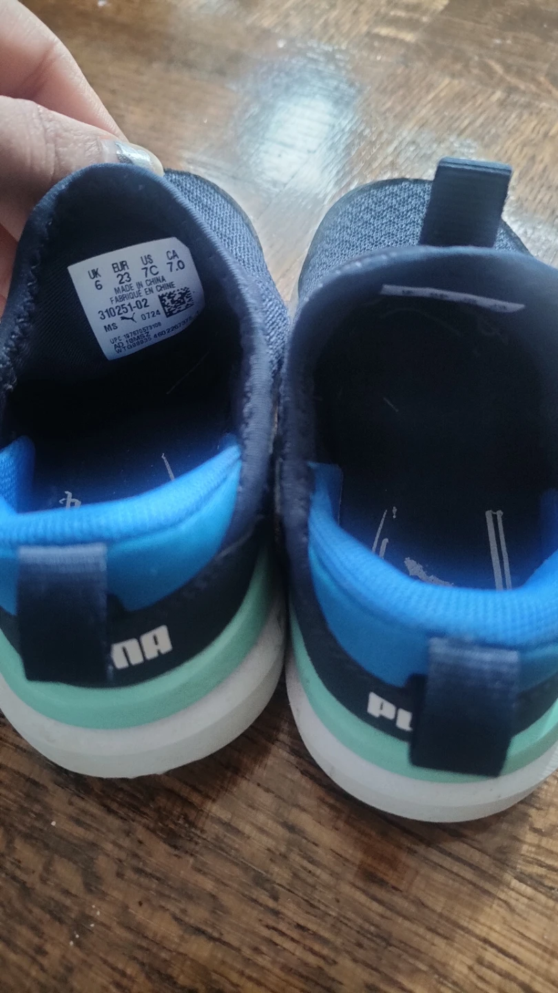 Puma Toddler Shoes - Navy/Blue/Aqua Size 7C - photo 3