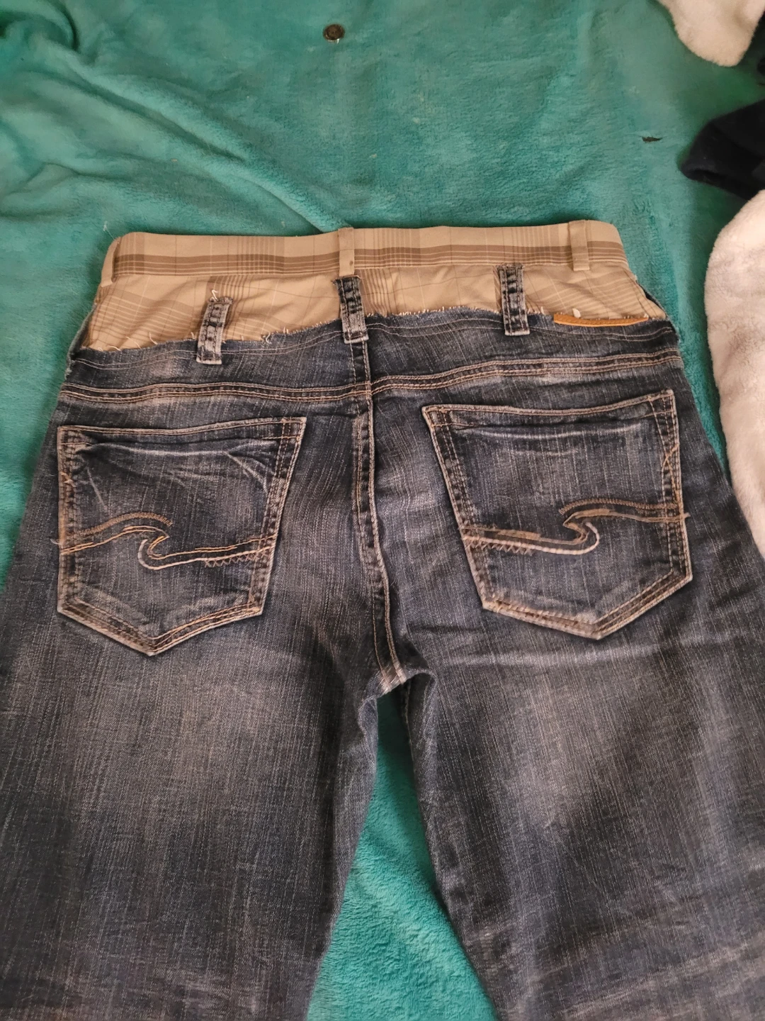 Silver Jeans Co. Denim Jeans with Plaid Waistband - photo 3