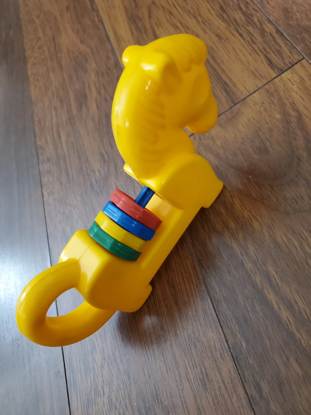 Yellow Horse Rattle Toy with Rings - photo 2