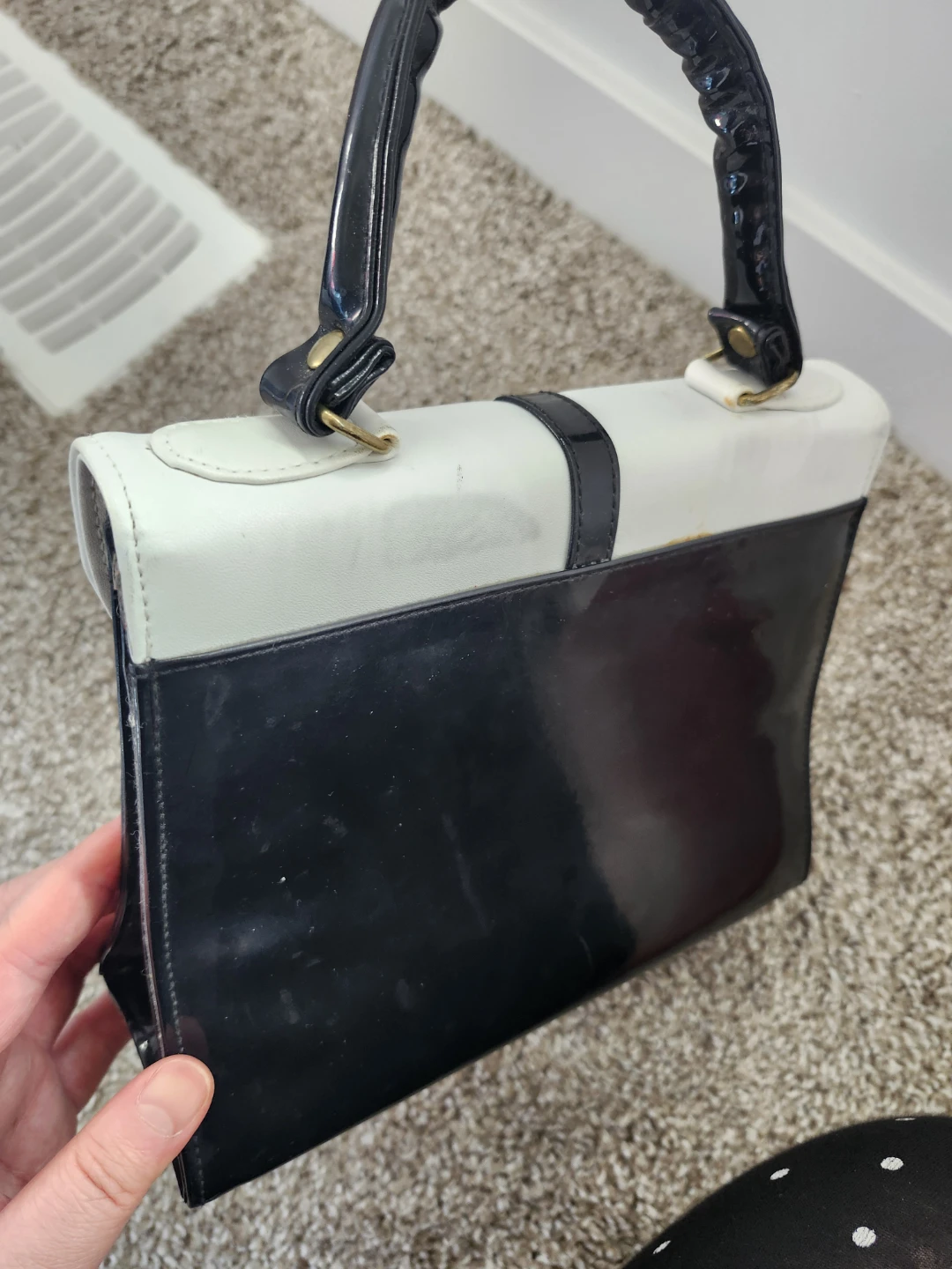 Vintage Two-tone Handbag - photo 2