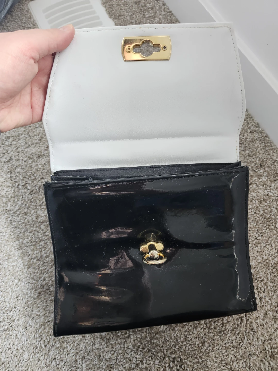 Vintage Two-tone Handbag - photo 4