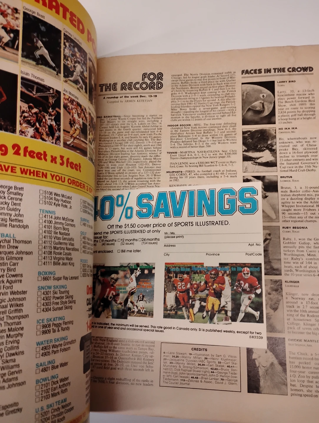 Wayne Gretzky Sportsman of the Year magazine 1983! - photo 4