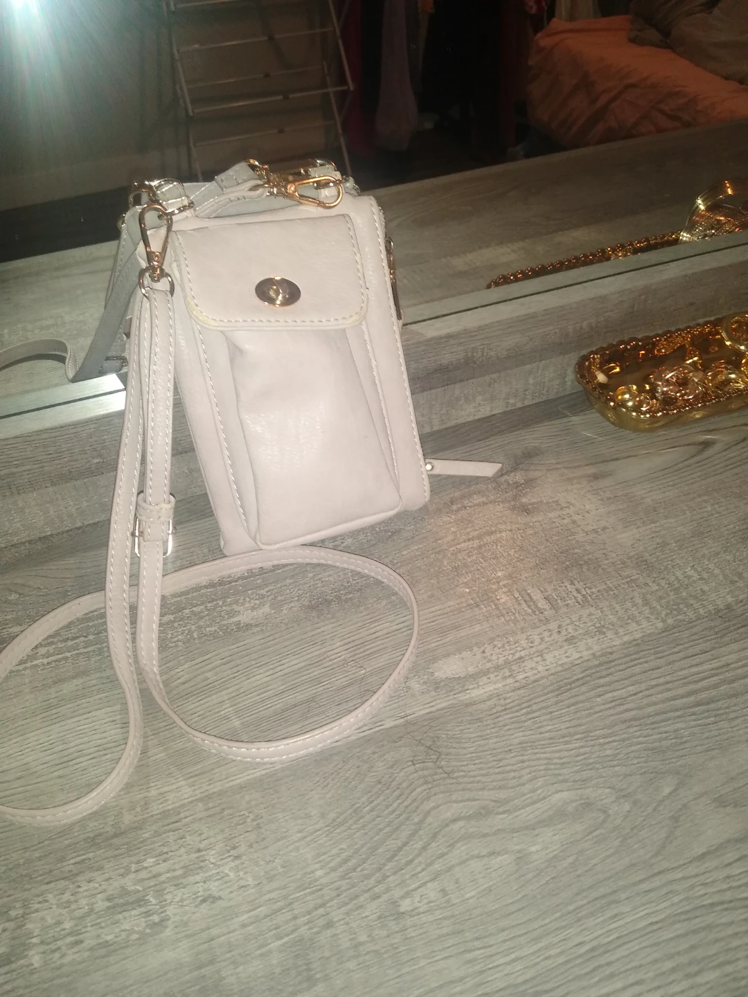 Light Pink Crossbody Phone Bag