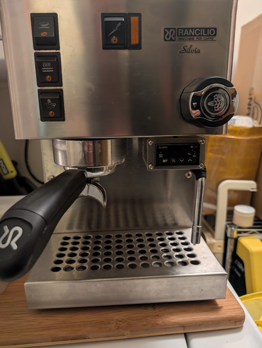 Rancilio Silvia Espresso Machine w/Auber PID