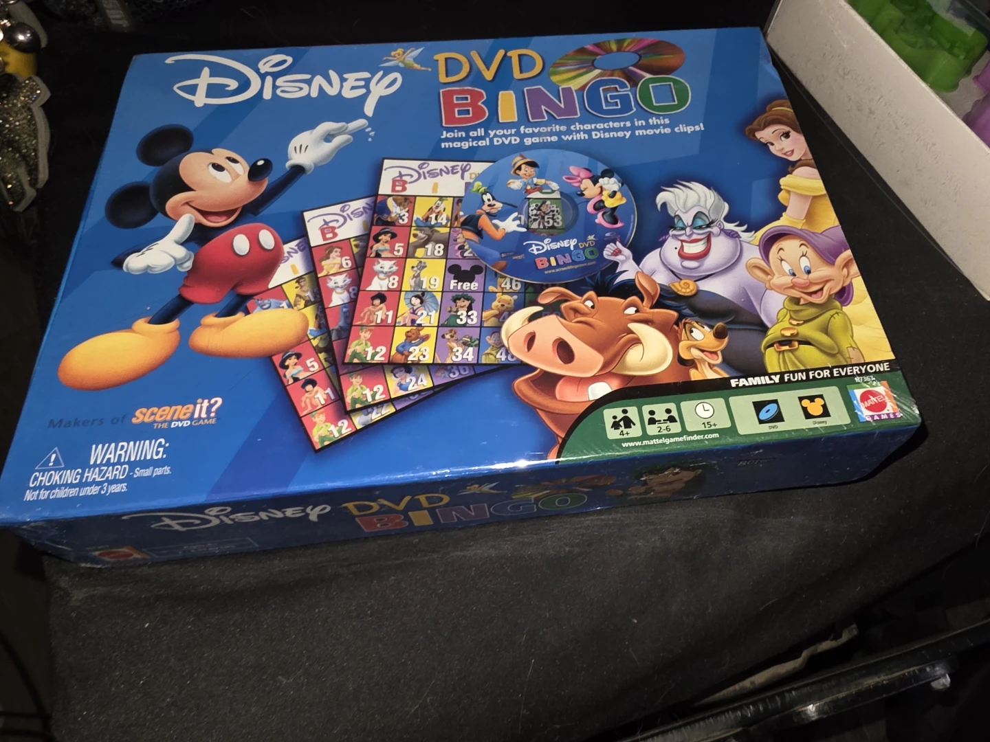 Disney DVD Bingo Family Board Game