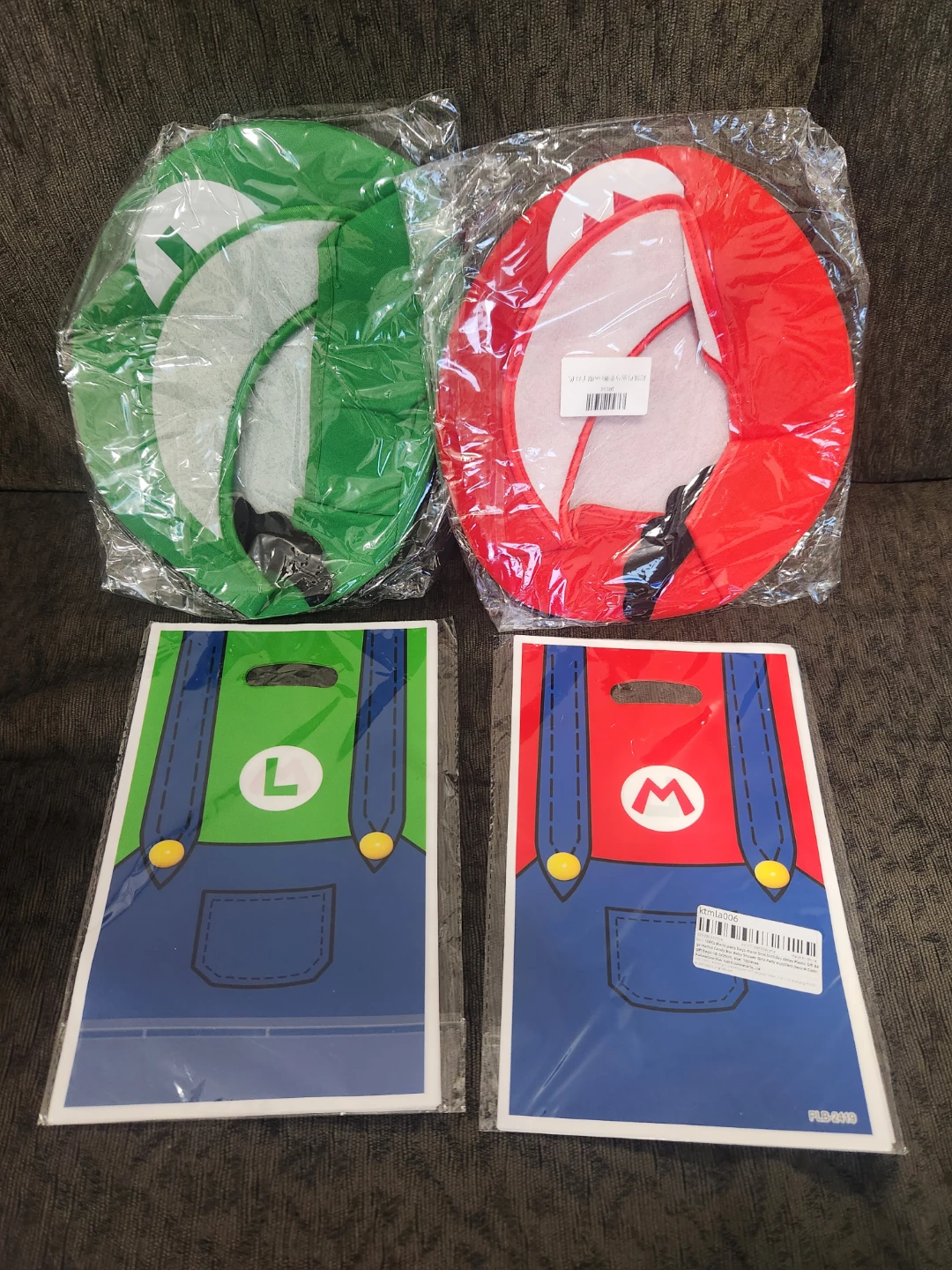 Mario and Luigi Hats